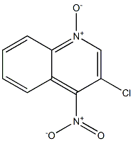 QUINOLINE,3-CHLORO-4-NITRO-,1-OXIDE Struktur