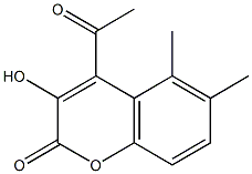 DIMETHYLACETYLHYDROXYCOUMARIN Struktur