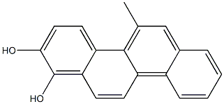 5-METHYLCHRYSENE-1,2-DIOL Struktur