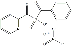 COPPER(II)BIS(2-PYRIDYLCARBONYL)AMINATENITRATE Struktur