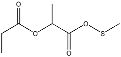 METHYLTHIO2-(PROPIONYLOXY)PROPIONATE Struktur