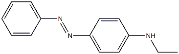 4-MONOETHYLAMINOAZOBENZENE Struktur