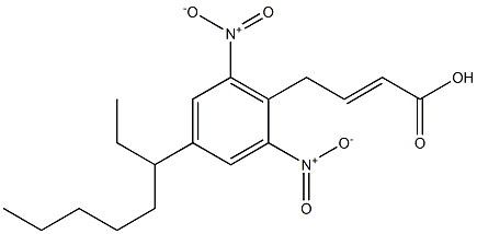 2,6-DINITRO-4-(1-ETHYLHEXYL)-PHENYLCROTONATE Struktur