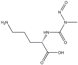 N-METHYL-N-NITROSOCARBAMOYL-L-ORNITHINE Struktur