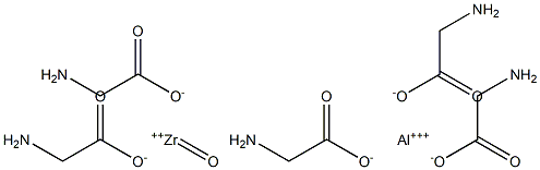 ZIRCONYLALUMINIUMGLYCINE Struktur