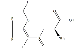 (Z)-S-(1-FLUORO-2-FLUOROMETHOXY-2-(TRIFLUOROMETHYL)VINYL)-L-CYSTEINESULFOXIDE Struktur