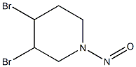 PIPERIDINE,3,4-DIBROMO-1-NITROSO- Struktur