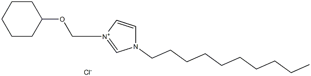 1-DECYL-3-CYCLOHEXYLOXYMETHYLIMIDAZOLIUMCHLORIDE Struktur