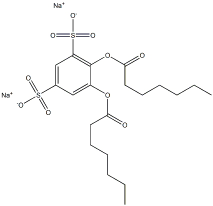 DISODIUM1,2-DIHEPTANOYLOXY-3,5-BENZENEDISULFONATE Struktur