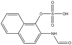 FORMAMIDO-1-NAPHTHYLHYDROGENSULPHATE Struktur