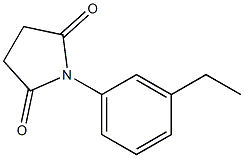 N-(3-ETHYLPHENYL)SUCCINIMIDE Struktur