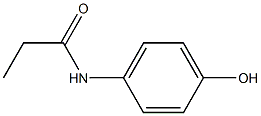 4-PROPIONAMIDOPHENOL Struktur