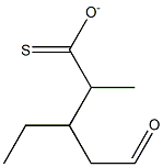 2-Methyl-1-oxopentan-3-yl-ethanethioate Struktur