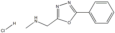 Methyl-(5-phenyl-[1,3,4]oxadiazol-2-ylmethyl)aminehydrochloride Struktur