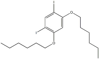 1,5-DIIODO-2,4-(DIHEXYLOXY)BENZENE Struktur