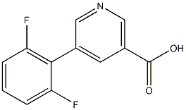 5-(2,6-Difluorophenyl)-nicotinic acid Struktur