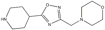 4-(5-Piperidin-4-yl-[1,2,4]oxadiazol-3-ylmethyl)-morpholine Struktur