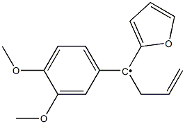 (3,4-Dimethoxy-phenyl)-(1-furan-2-yl-but-3-enyl)- Struktur