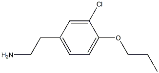 2-(3-Chloro-4-propoxy-phenyl)-ethylamine Struktur