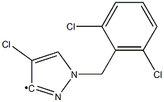 4-Chloro-1-(2,6-dichlorobenzyl)-1H-pyrazol-3-yl Struktur