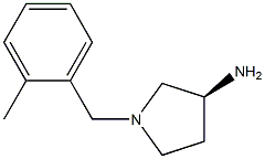 (3S)-1-(2-methylbenzyl)pyrrolidin-3-amine Struktur