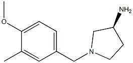 (3S)-1-(4-methoxy-3-methylbenzyl)pyrrolidin-3-amine Struktur