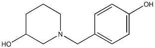 1-(4-hydroxybenzyl)piperidin-3-ol Struktur