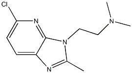 2-(5-chloro-2-methyl-3H-imidazo[4,5-b]pyridin-3-yl)-N,N-dimethylethanamine Struktur