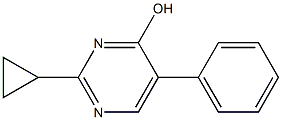 2-cyclopropyl-5-phenylpyrimidin-4-ol Struktur