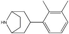 3-(2,3-dimethylphenyl)-8-azabicyclo[3.2.1]octane Struktur