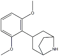 3-(2,6-dimethoxyphenyl)-8-azabicyclo[3.2.1]octane Struktur