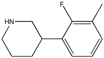 3-(2-fluoro-3-methylphenyl)piperidine Struktur