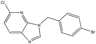 3-(4-bromobenzyl)-5-chloro-3H-imidazo[4,5-b]pyridine Struktur