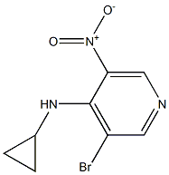 3-bromo-N-cyclopropyl-5-nitropyridin-4-amine Struktur