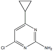 4-chloro-6-cyclopropylpyrimidin-2-amine Struktur