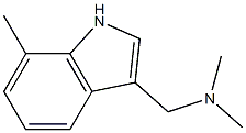 N,N-dimethyl-1-(7-methyl-1H-indol-3-yl)methanamine Struktur