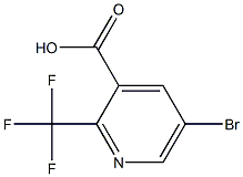 5-Bromo-2-trifluoromethyl-3-pyridinecarboxylic Acid Struktur