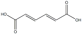 2,4-hexadienedioic acid Struktur