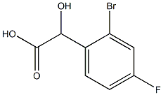 2-BROMO-4-FLUOROMANDELIC ACID Struktur