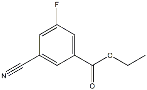 3-CYANO-5-FLUOROBENZOIC ACID ETHYL ESTER Struktur