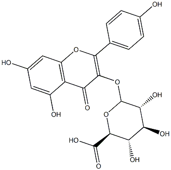 KAEMPFEROL 3-O-GLUCURONIDE Struktur