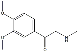 1-(3,4-DIMETHOXY-PHENYL)-2-METHYLAMINO-ETHANONE Struktur