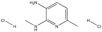 3-AMINO-2-METHYLAMINO-6-METHYLPYRIDINE 2HCL Struktur