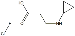 3-(CYCLOPROPYLAMINO)PROPANOIC ACID HYDROCHLORIDE Struktur