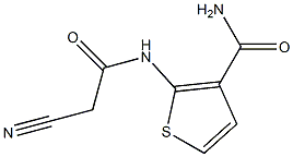 2-[(CYANOACETYL)AMINO]THIOPHENE-3-CARBOXAMIDE Struktur