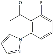 1-[2-FLUORO-6-(1H-PYRAZOL-1-YL)PHENYL]ETHANONE Struktur