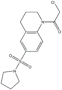 1-(CHLOROACETYL)-6-(PYRROLIDIN-1-YLSULFONYL)-1,2,3,4-TETRAHYDROQUINOLINE Struktur