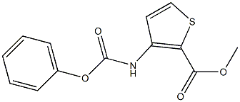 METHYL 3-[(PHENOXYCARBONYL)AMINO]THIOPHENE-2-CARBOXYLATE Struktur