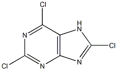 2,6,8-TRICHLOROPURINE 97% (HPLC) Struktur