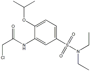 2-CHLORO-N-{5-[(DIETHYLAMINO)SULFONYL]-2-ISOPROPOXYPHENYL}ACETAMIDE Struktur